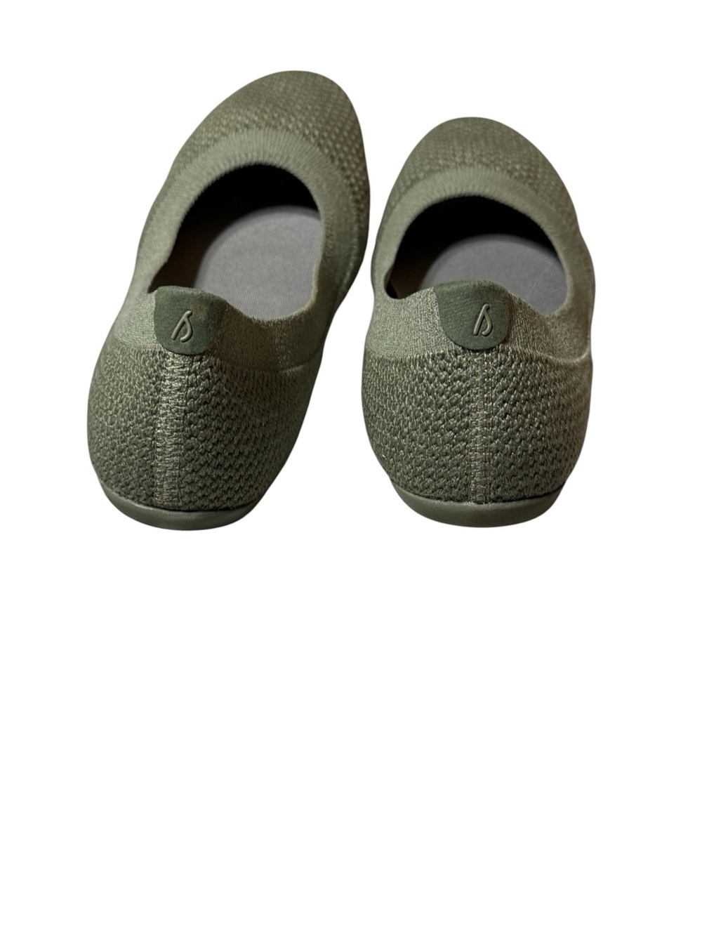 Allbirds Tree Breezer Rugged Green Knit Ballet Flats Women's Size 7.5 - Picture 3 of 8